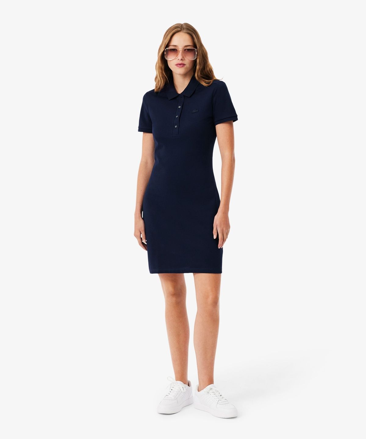 라코스테(LACOSTE) 여성 슬림핏 미니피케 폴로드레스 EF5473-56G 166