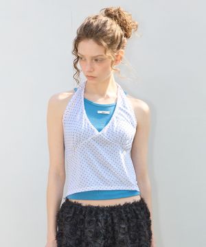 [레터리X젤라비] SECOND SKIN SLEEVELESS_BLUE