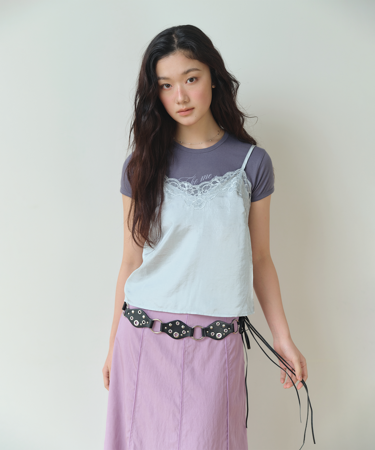 홈바디띵즈(HOMEBODY THINGS) Satin Lace Bustier (SKY BLUE)