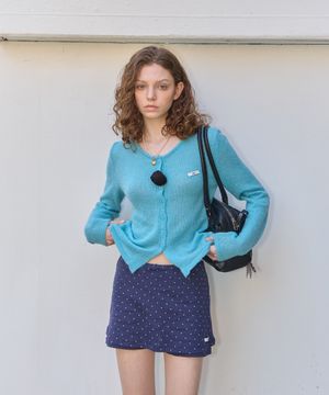 ROSE BLOOM CARDIGAN_BLUE