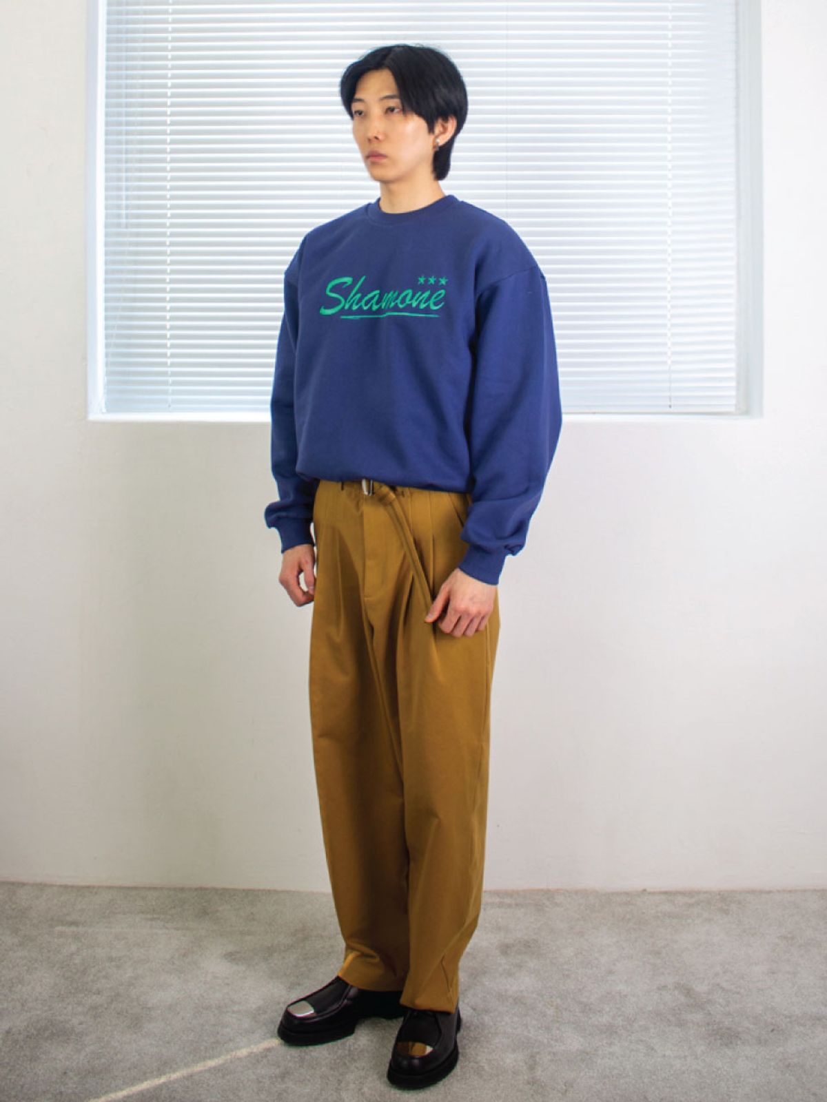 세이세이세이(SAYSAYSAY) 26SS 와이드 더블 플리츠 치노 팬츠 카멜