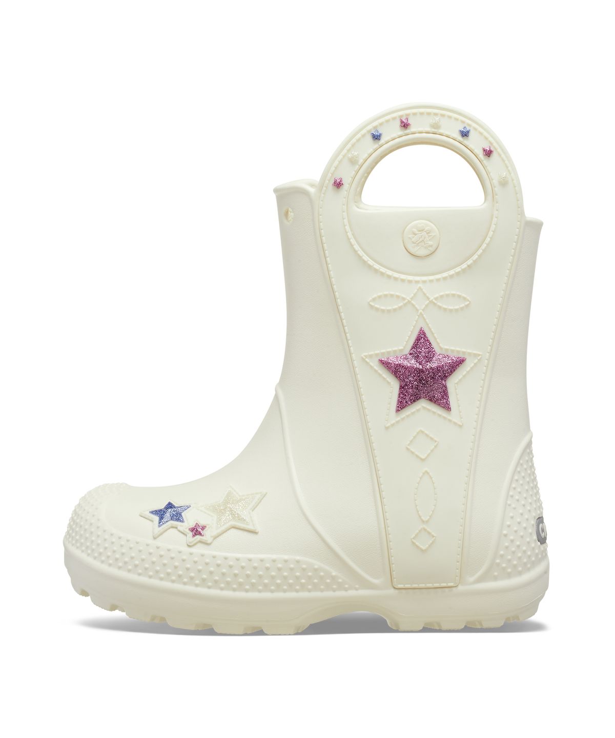 크록스키즈(CROCS KIDS) 핸들 잇 웨스턴 메탈릭 부츠 키즈 - 서밋 화이트 / 212546-2MD