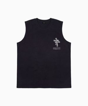 SP 에어코튼 더블 크로스 슬리브리스 블랙