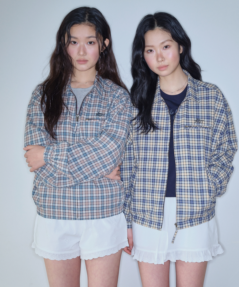 HBT Classic Check Zip-Up Jacket (Vintage Green Check)
