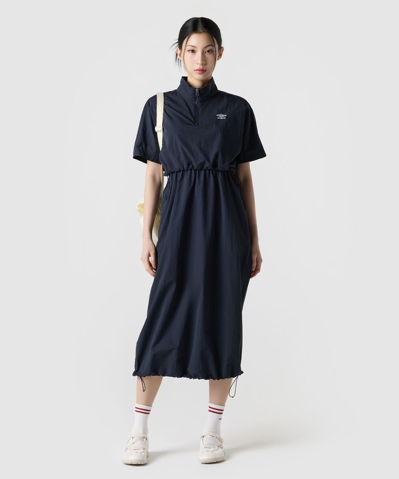 우먼스 하이웨이 레이어링 원피스 네이비 UR222COP41