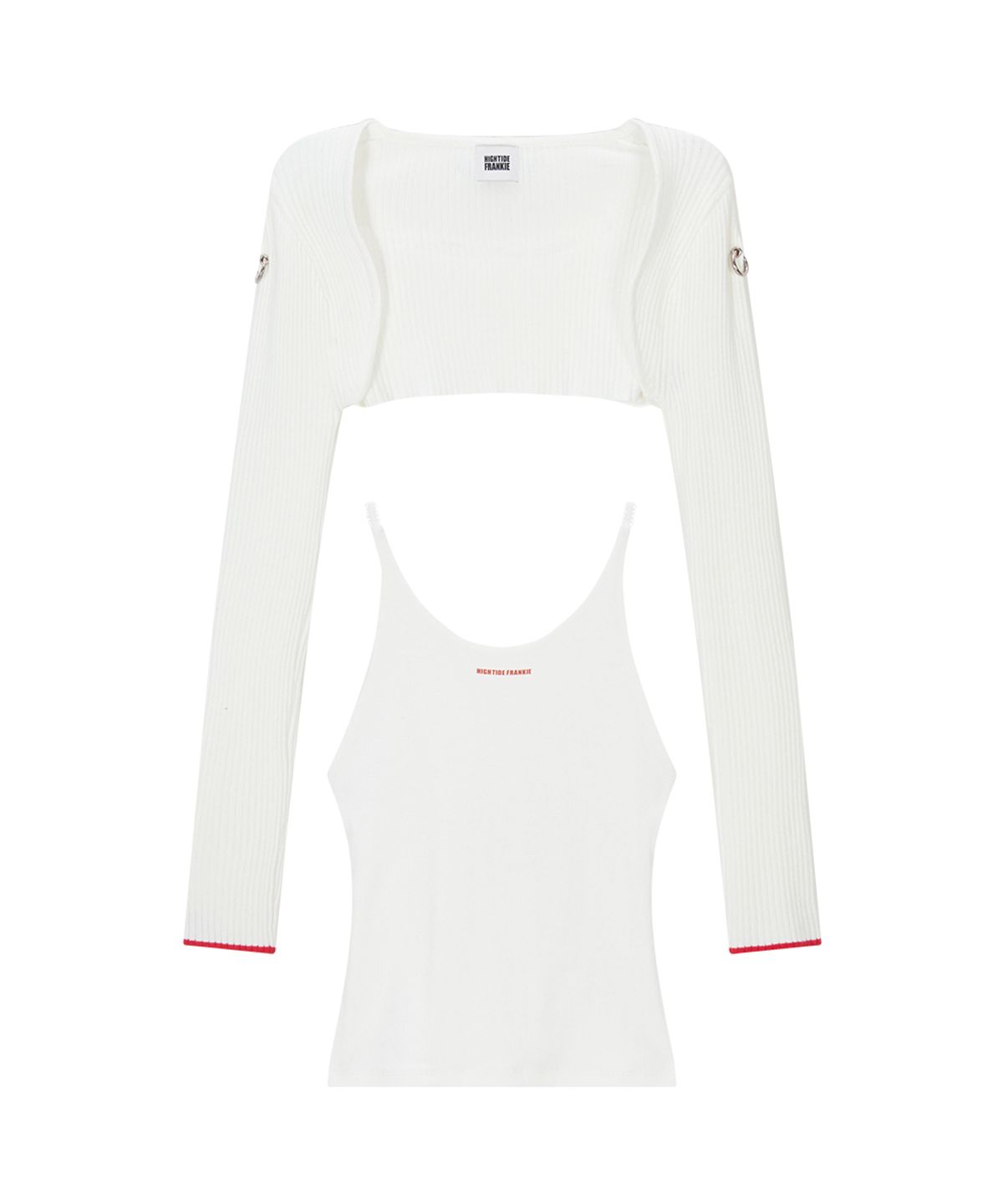 하이타이드 프랭키(HIGHTIDEFRANKIE) Bolero Lace Halter Set White