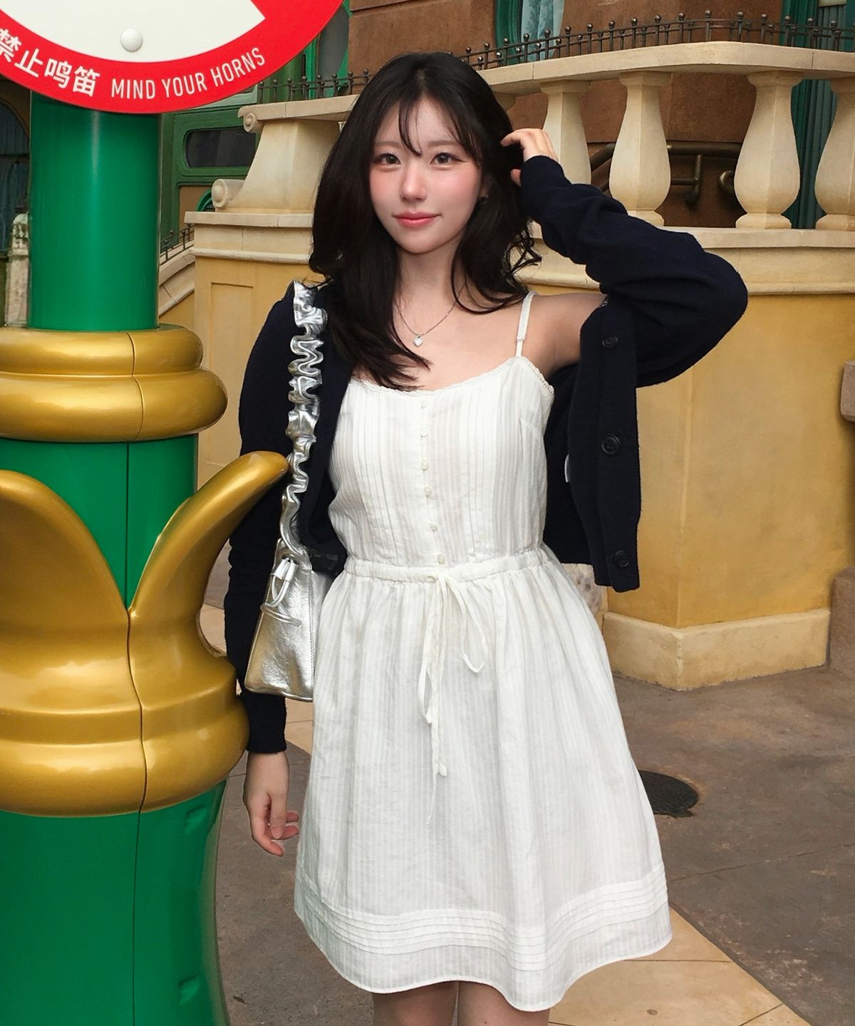 후아유(WHO.A.U) Dobby Layered Onepiece / WHOWG2441F