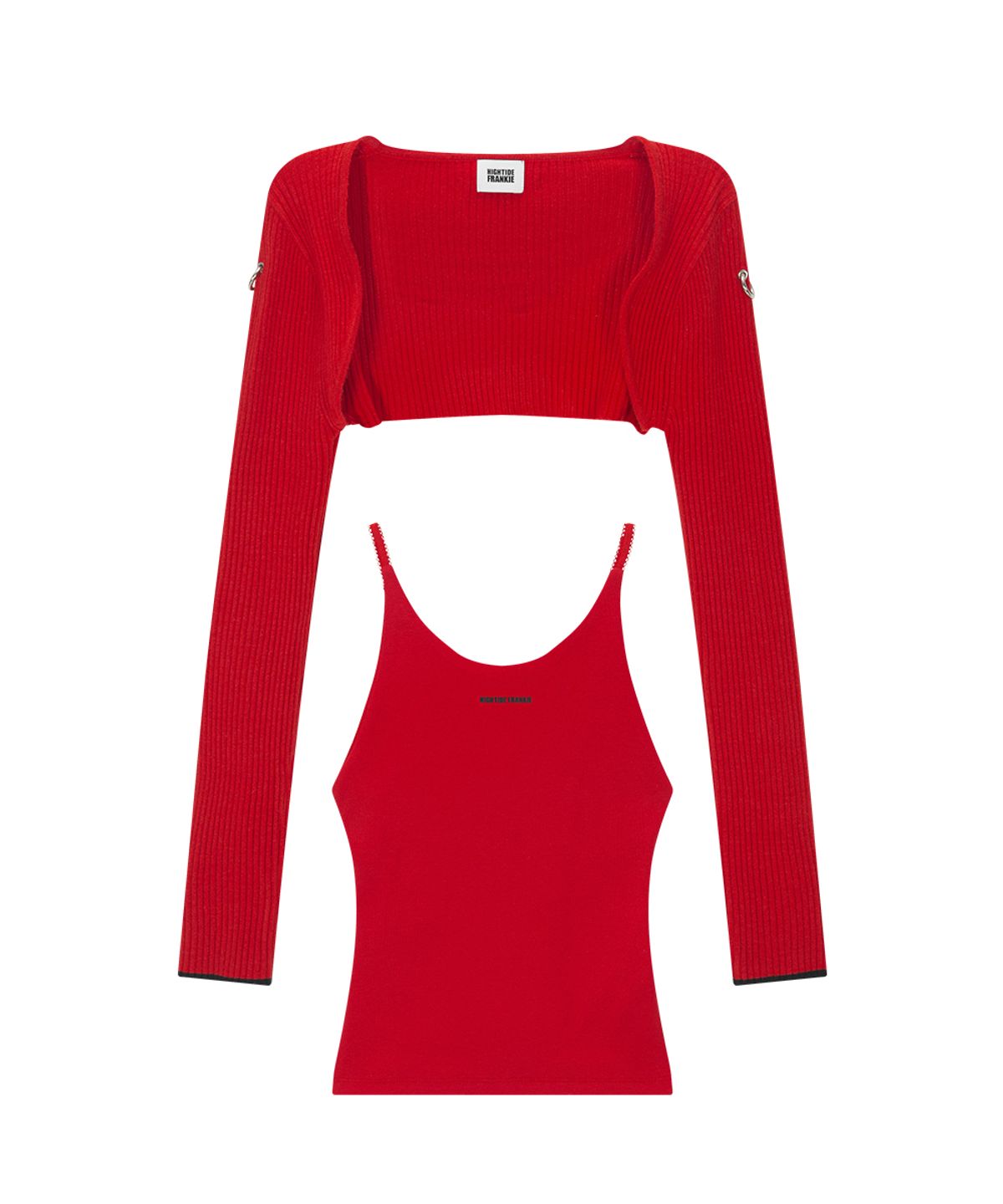 하이타이드 프랭키(HIGHTIDEFRANKIE) Bolero Lace Halter Set Red