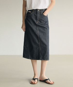 901-S 논페이드 절개스커트