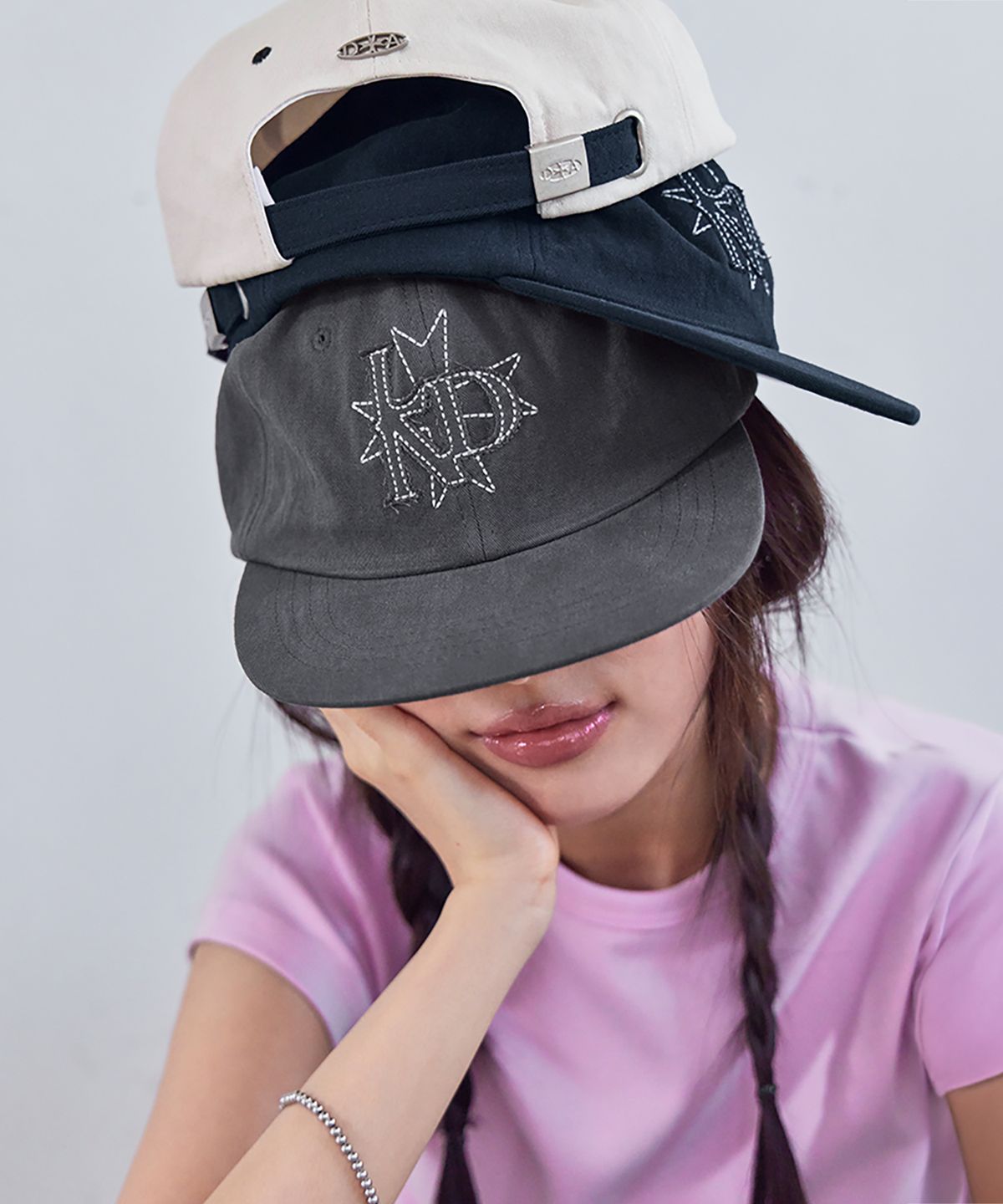 런던다다(LONDONDADA) LDN Cut Off Cap, GREY