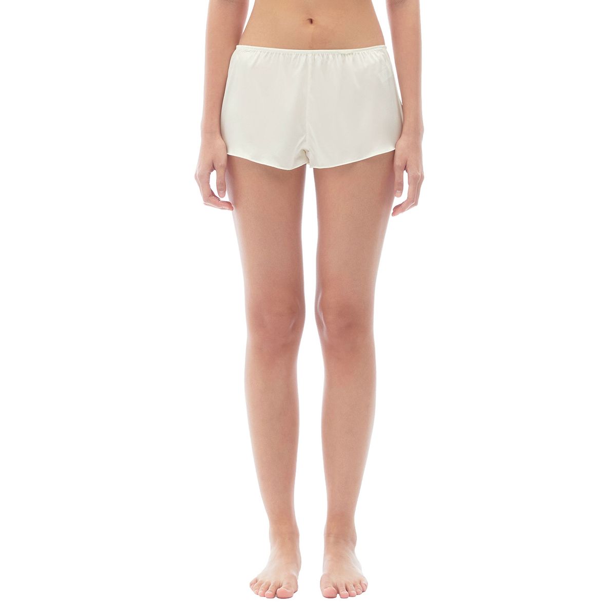 후포(HOOPOE) love silk boy shorts_Moon Jar White