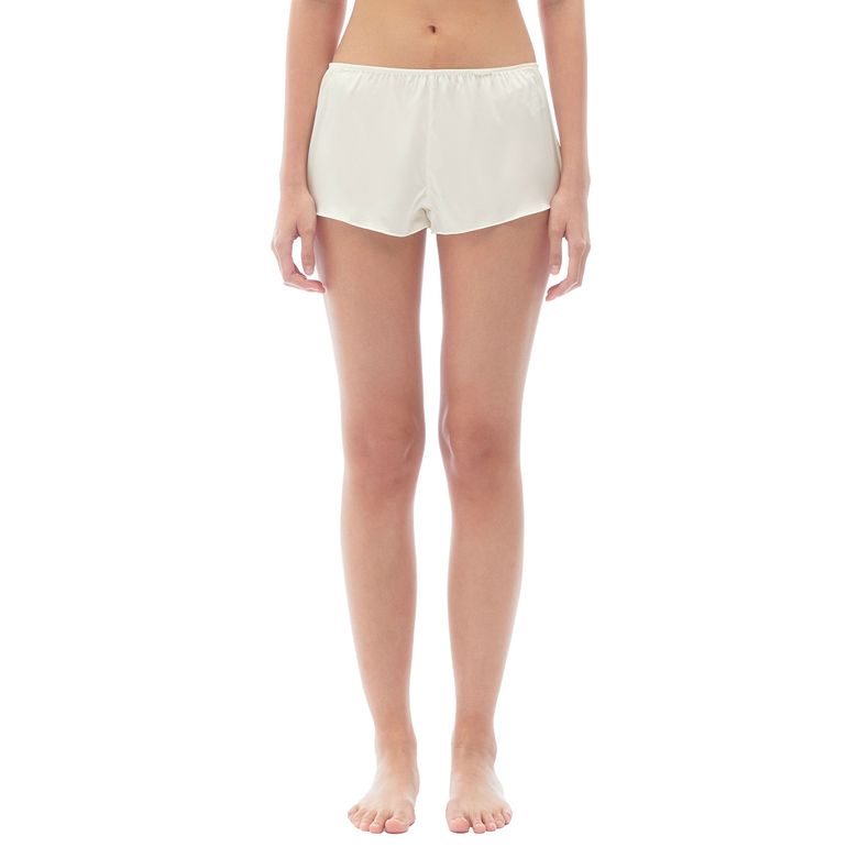 love silk boy shorts_Moon Jar White