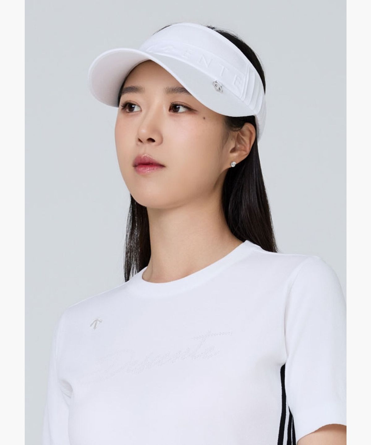 데상트 골프(DESCENTE GOLF) 여성 플리츠 포인트 선바이저  DR12WFSV36