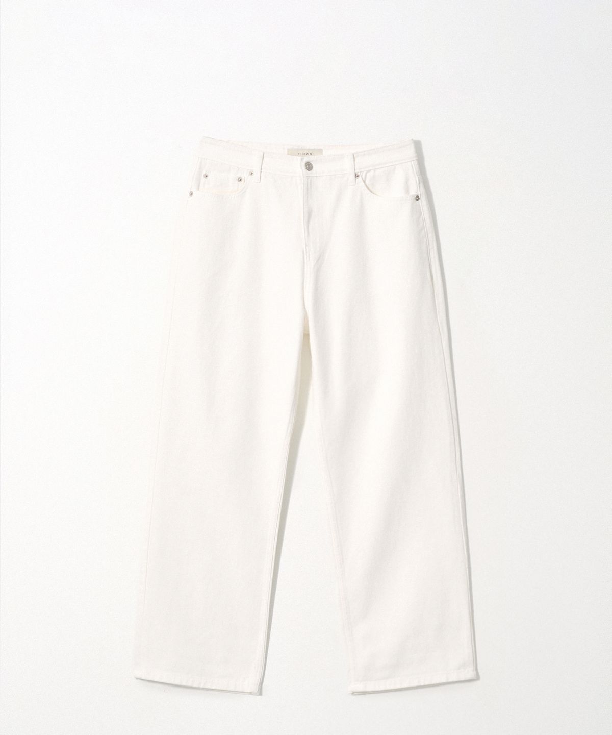 이지오(EZIO) Relaxed Denim Pants_White