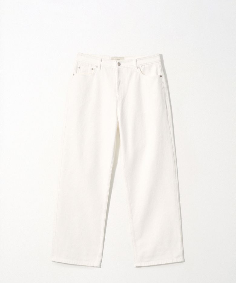 Relaxed Denim Pants_White