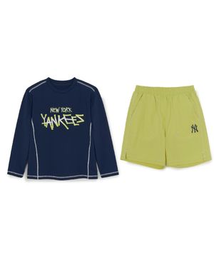 스트릿 티셔츠 래쉬가드 보드쇼츠 세트 NY (Navy)