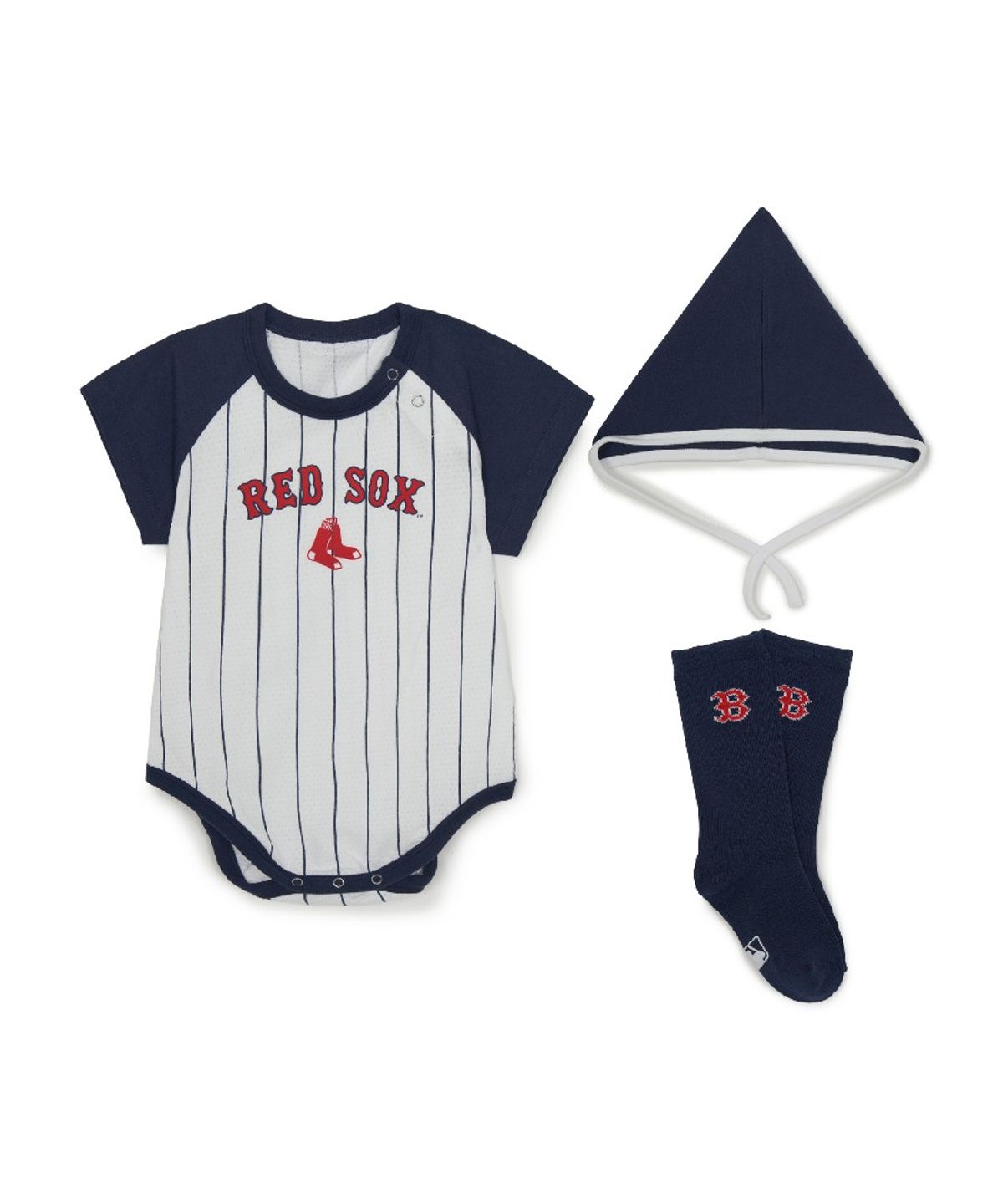 엠엘비 키즈(MLB KIDS) 베이비 반팔 바디수트 패키지 BOS (Navy)