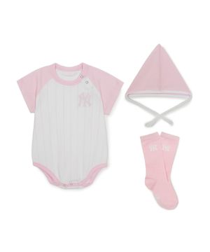 베이비 반팔 바디수트 패키지 NY (L.Pink)