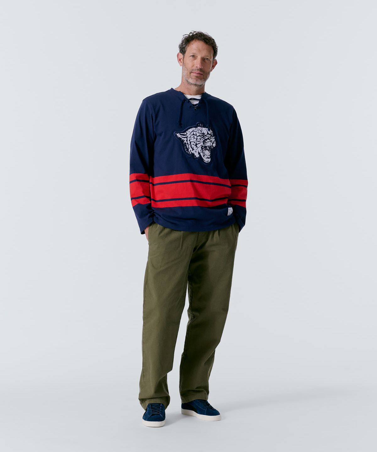 노아(NOAH) (U) 푸마 X 노아 하키 저지 푸마 네이비 PUMA x Noah Hockey Jersey Navy/Red