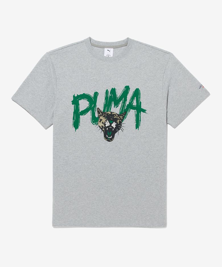 (U) 푸마 X 노아 그래픽 티 라이트 헤더 그레이 PUMA X NOAH GRAPHIC TEE HEATHER GREY