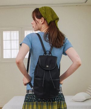 슬링 백팩 나일론 블랙