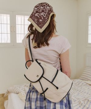 슬링 백팩 캔버스 블랙