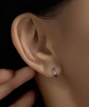 볼륨 퍼프 5K 골드 원터치 링 귀걸이 LOHQ3016H