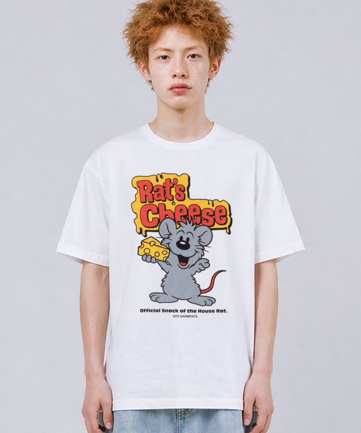 큐티에잇 가먼츠(QT8 GARMENTS) LB Rat’s Cheese Washed Tee (Ivory)