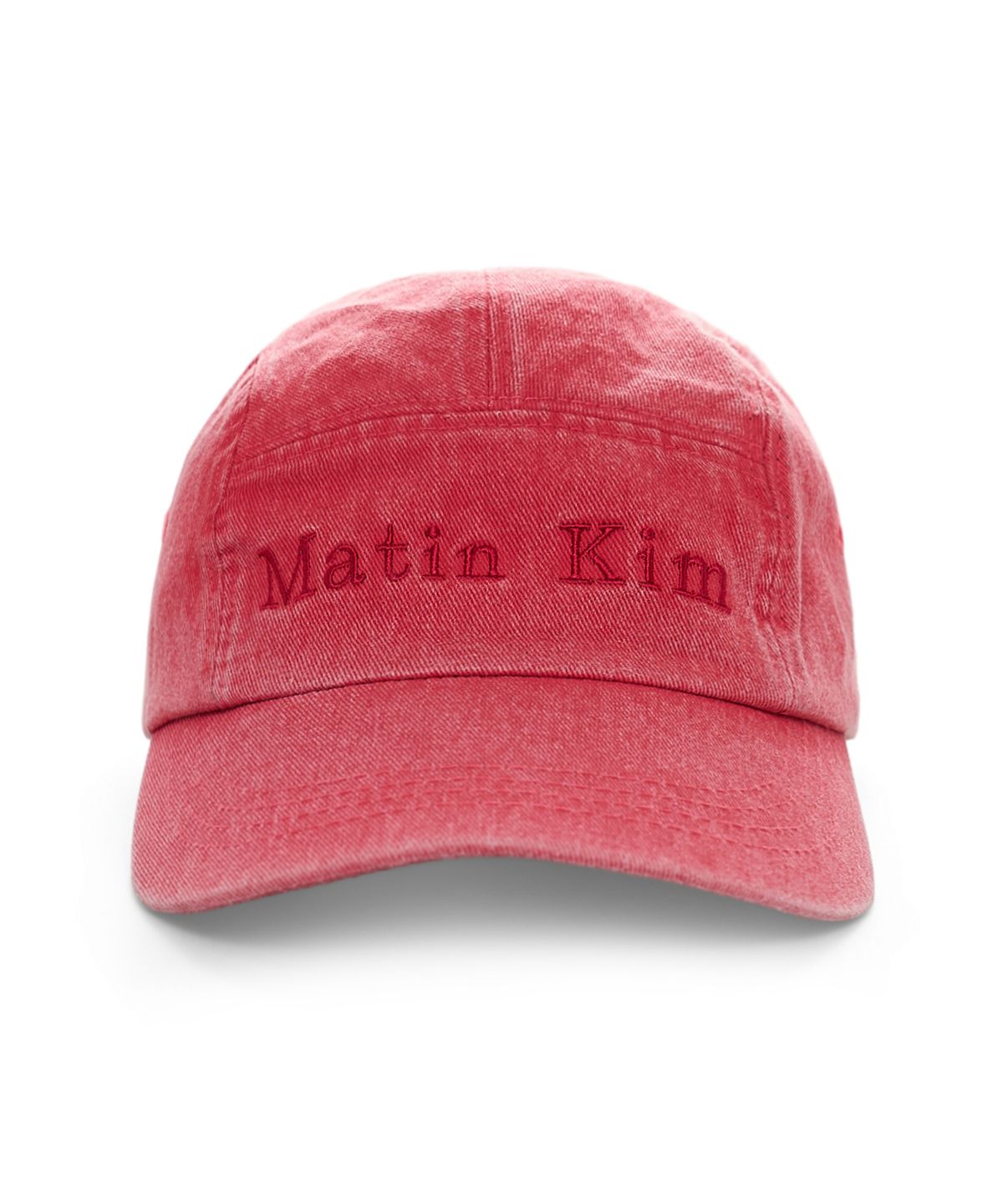 마뗑킴(MATIN KIM) MATIN WASHED CAMP CAP IN RED
