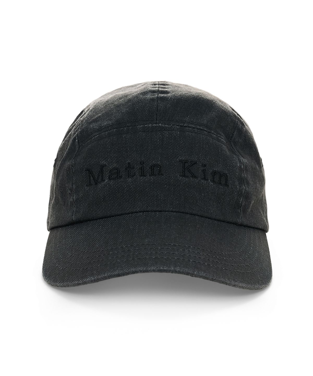 마뗑킴(MATIN KIM) MATIN WASHED CAMP CAP IN BLACK