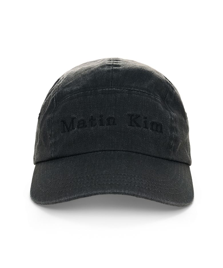 MATIN WASHED CAMP CAP IN BLACK