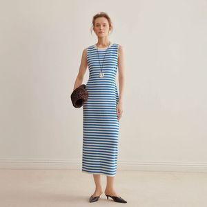 YY_Striped slim vest dress_2color