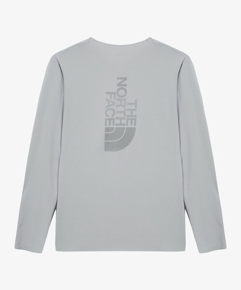NT7TS02B 남성 페이스온 긴팔 티 STONE GRAY