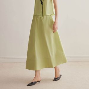 YY_Contrast flower skirt