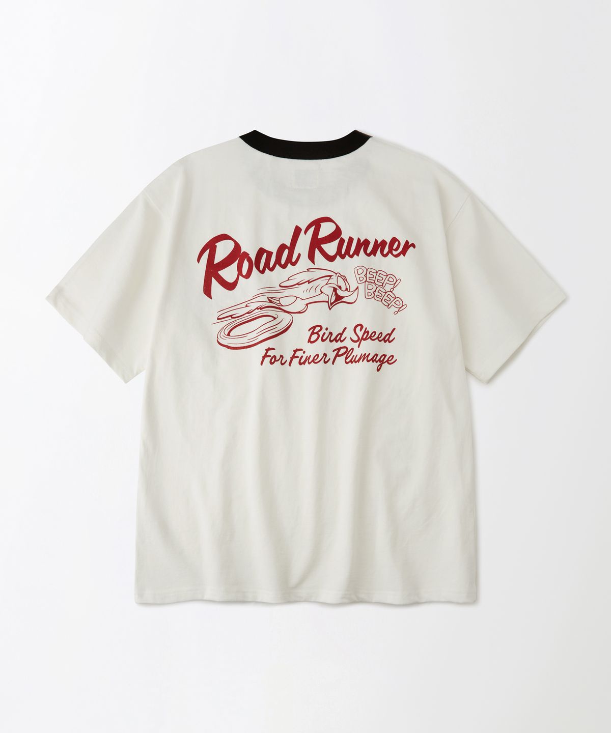 아웃스탠딩(OUTSTANDING) [LOONEY TUNES] HALF SLEEVE TEE(BIRD SPEED)_OFF WHITE