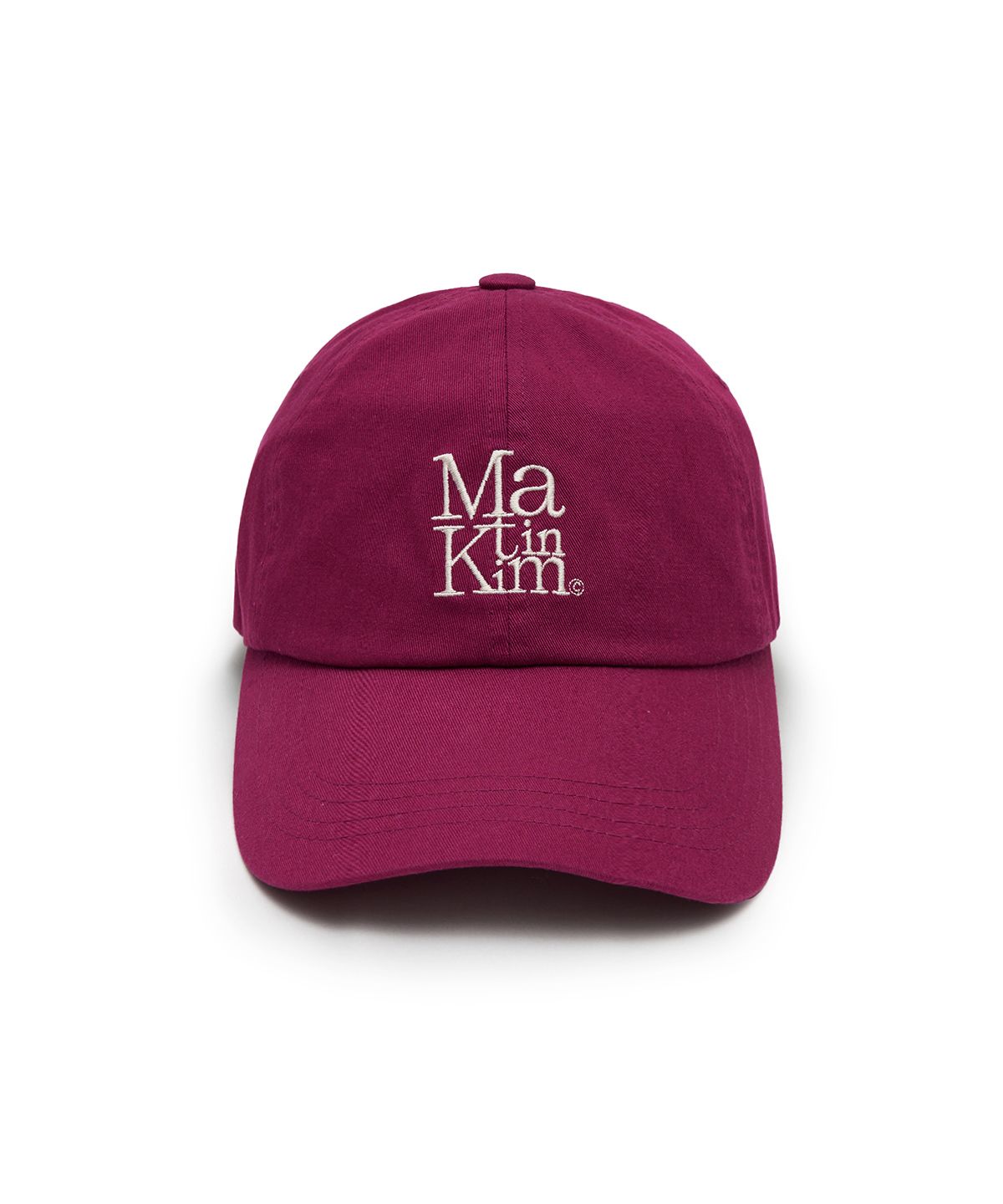 마뗑킴(MATIN KIM) MATIN BLOCK LOGO BALL CAP IN VIOLET