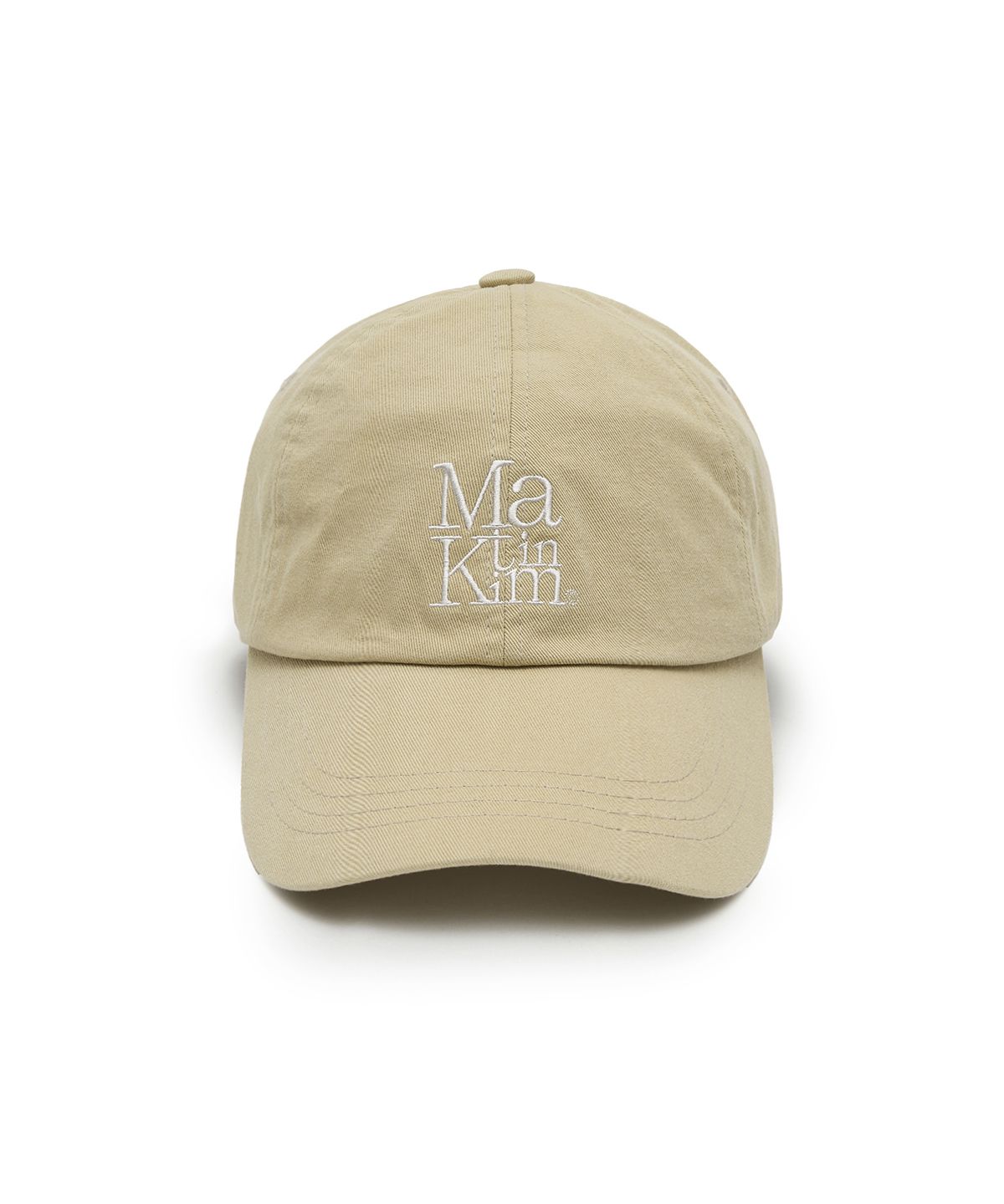 마뗑킴(MATIN KIM) MATIN BLOCK LOGO BALL CAP IN BEIGE