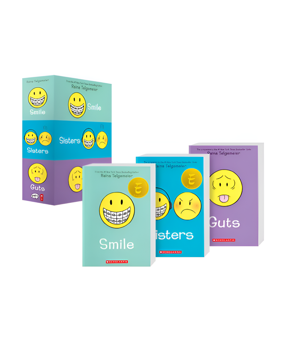 언어세상(LANGUAGE WORLD) Raina Telgemeier: Smile, Sisters, and Guts: The Box Set