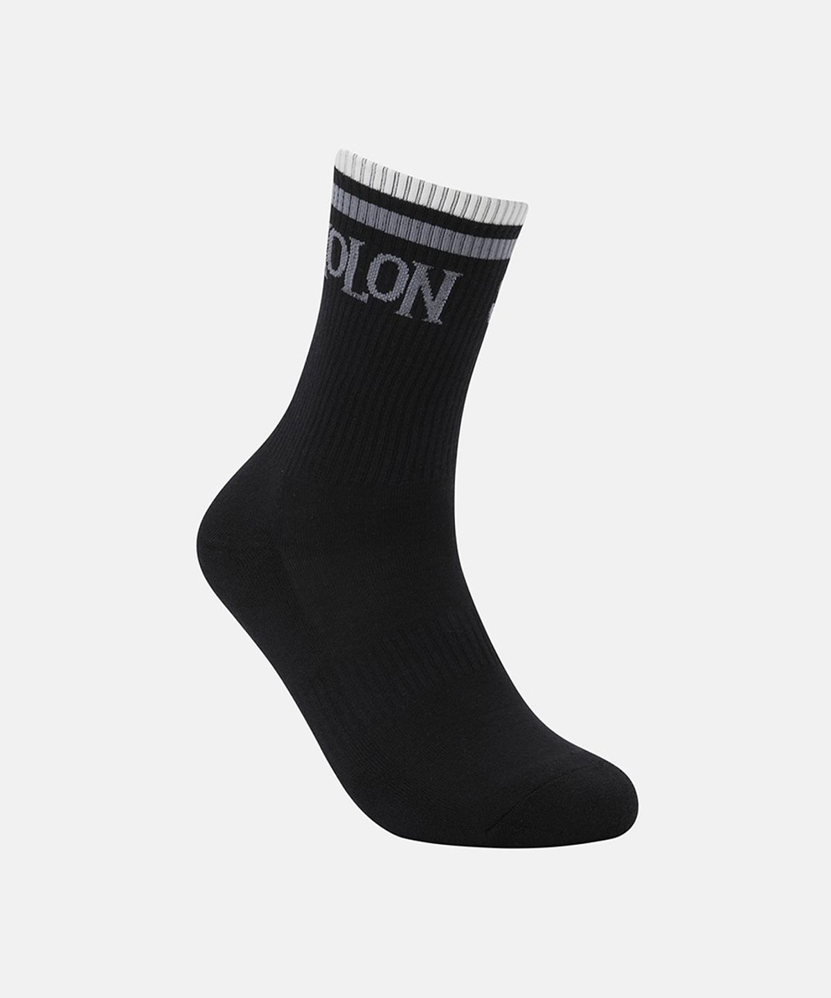 코오롱스포츠(KOLON SPORT) 레트로 크루 삭스 QELAX26401BLK