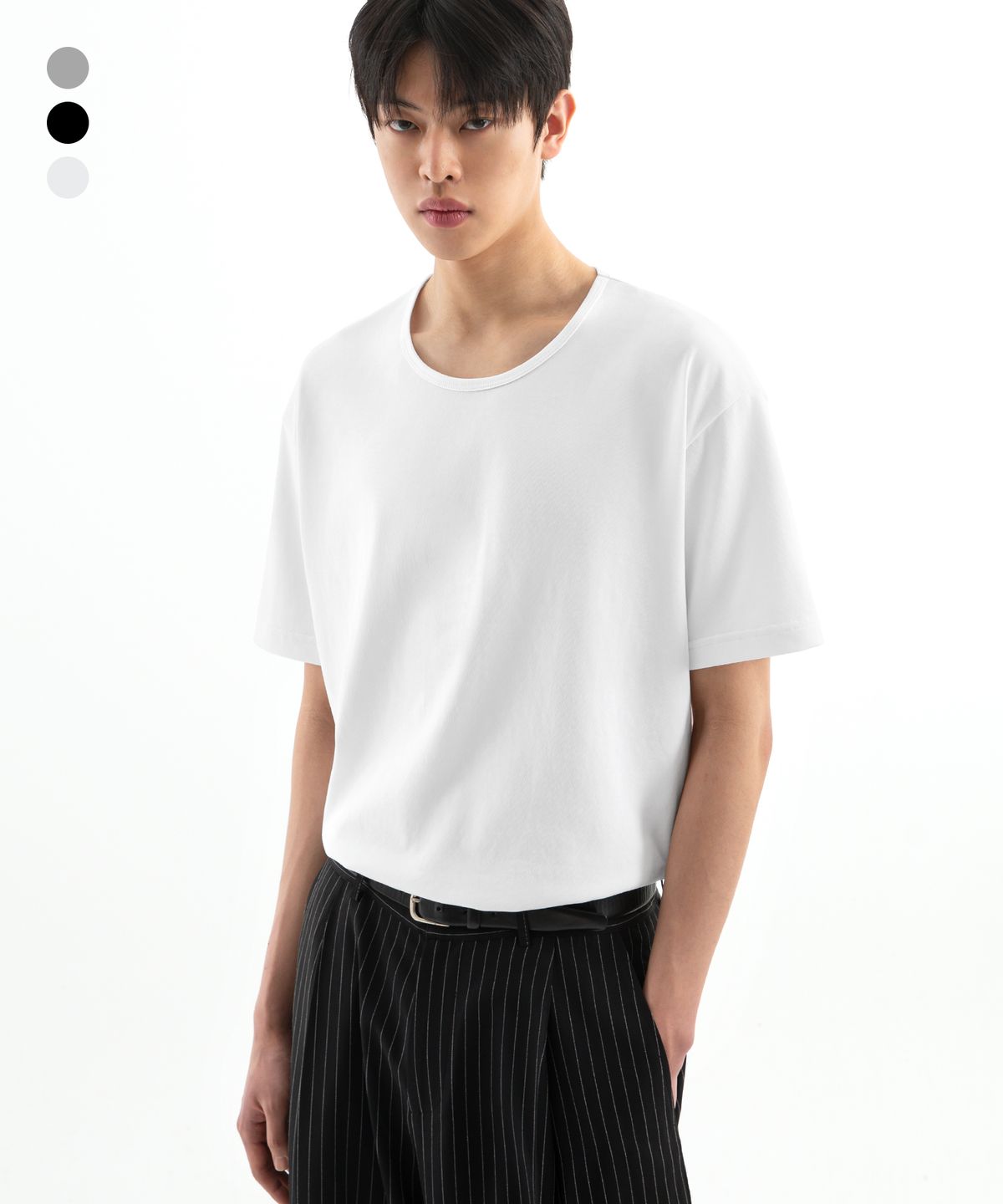브렌슨(BRENSON) 컴포트 U넥 반팔티 ( 3Color )