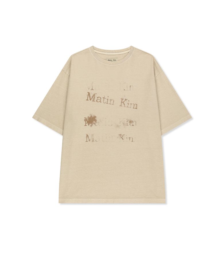 PIGMENT GRAFFITI LOGO TOP IN BEIGE