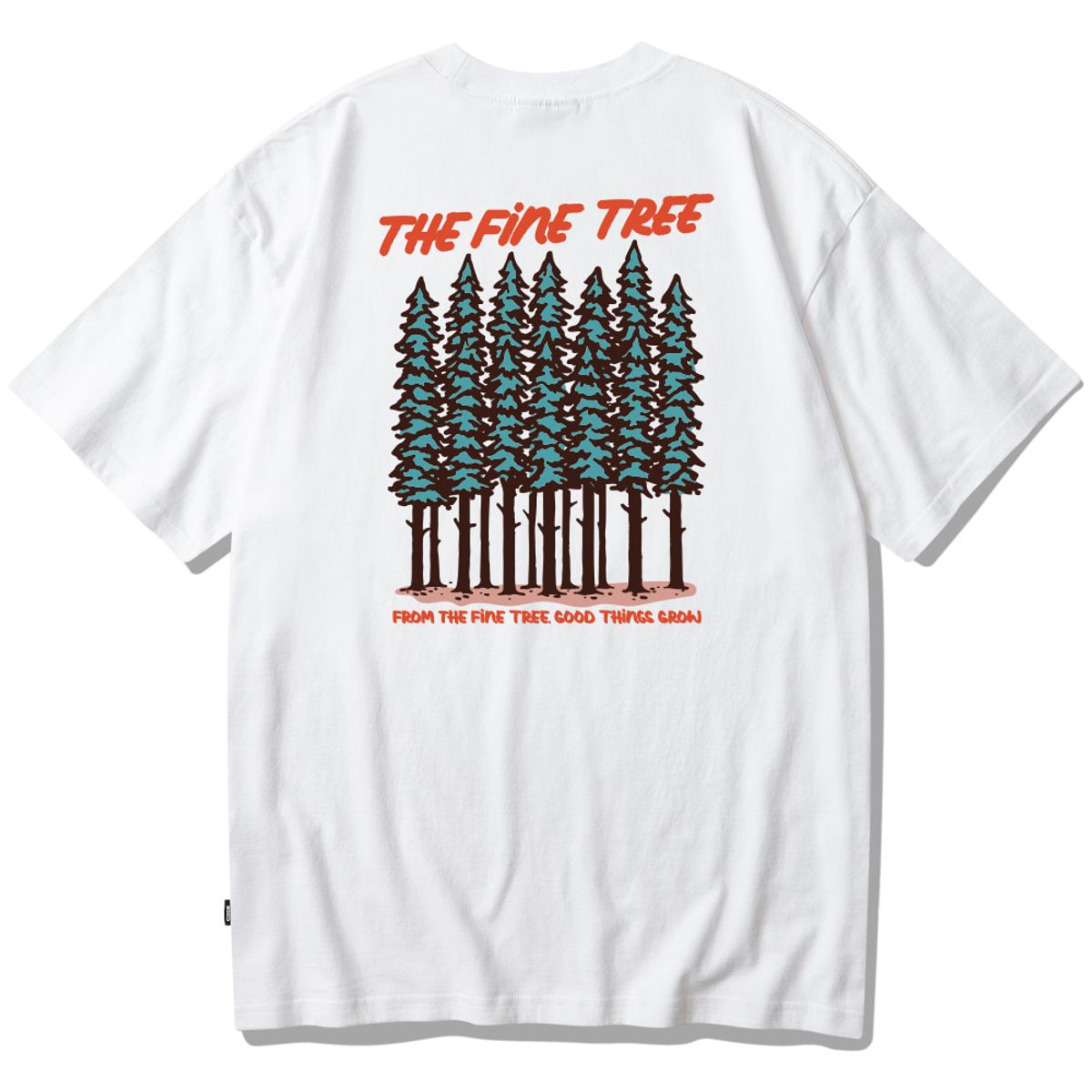 스플래시코드(SPLASHCODE) 반팔 티셔츠 화이트 - 파인 트리(The Fine Tree)