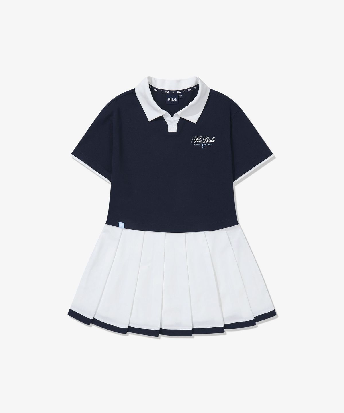 휠라 키즈(FILA KIDS) 카라 플리츠 원피스