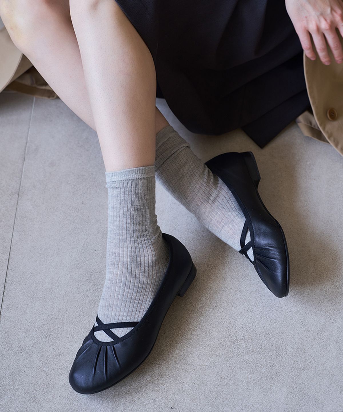 릴리슈(LILYSHOE) cliche flat_black