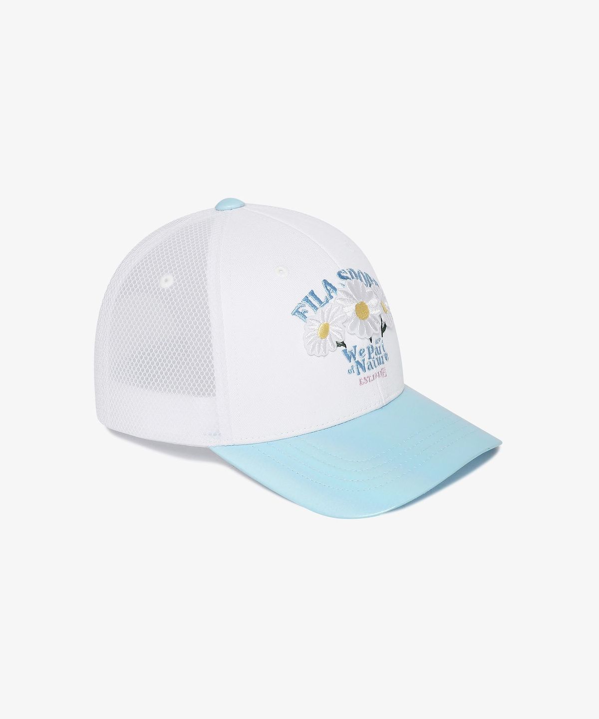 휠라 키즈(FILA KIDS) 플라워 팝업 반메쉬 캡