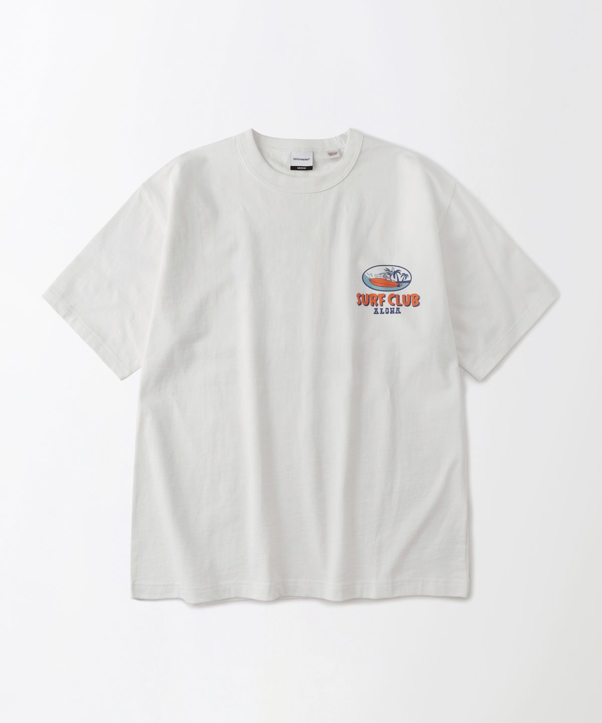 아웃스탠딩(OUTSTANDING) [LOONEY TUNES] HALF SLEEVE TEE(SURF CLUB)_OFF WHITE