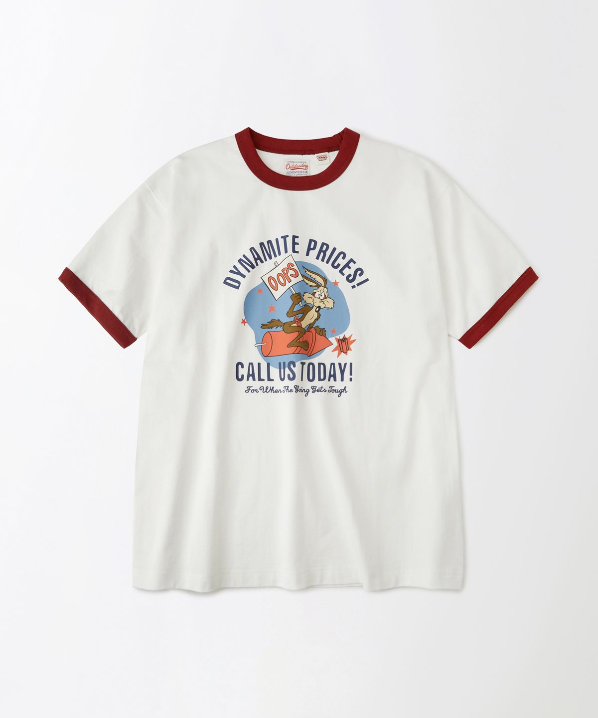 아웃스탠딩(OUTSTANDING) [LOONEY TUNES] HALF SLEEVE TEE(DYNAMITE PRICES)_OFF WHITE