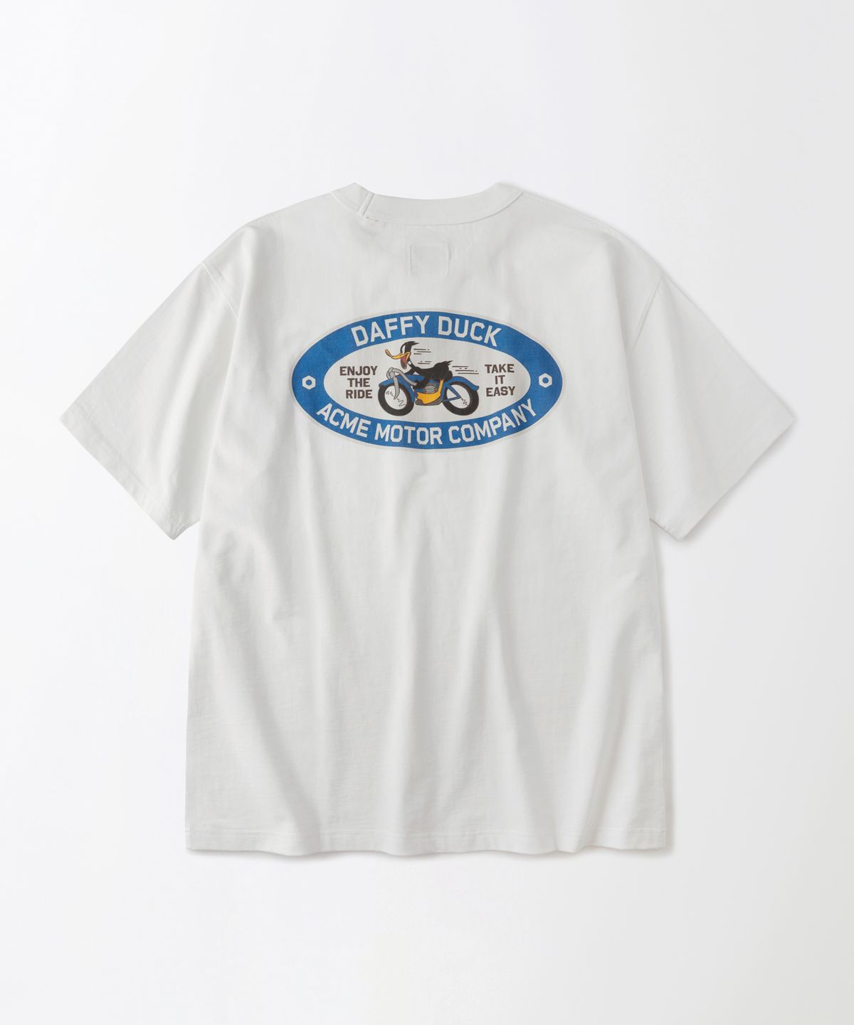 아웃스탠딩(OUTSTANDING) [LOONEY TUNES] HALF SLEEVE TEE(DAFFY DUCK)_OFF WHITE