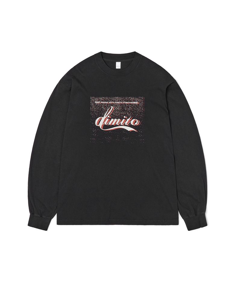 DMT VINTAGE SCRIPT LSV GD 6.5OZ TEE BLACK