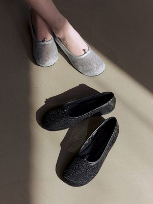 EO2614 메쉬 발레 플렛(2컬러)